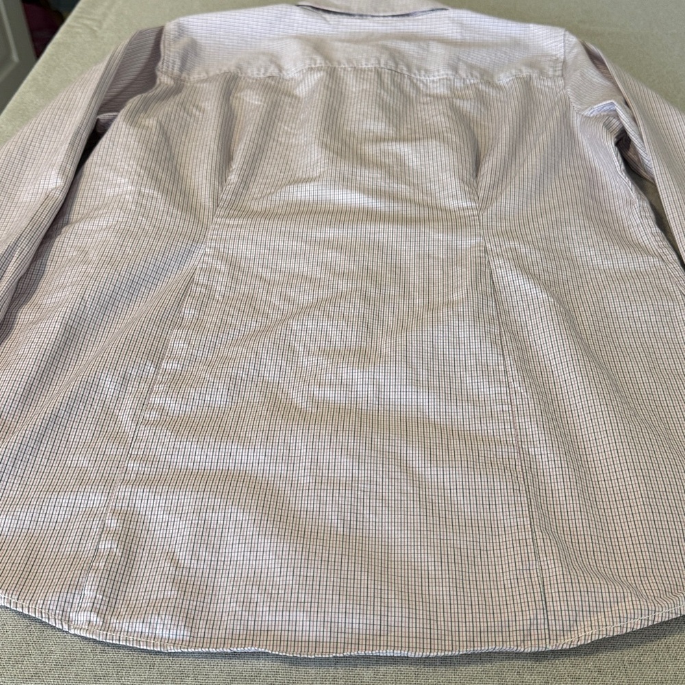 J. Crew Haberdashery Pink Button down Checkered Cotton Shirt SZS. Long sleeve. - Picture 13 of 14